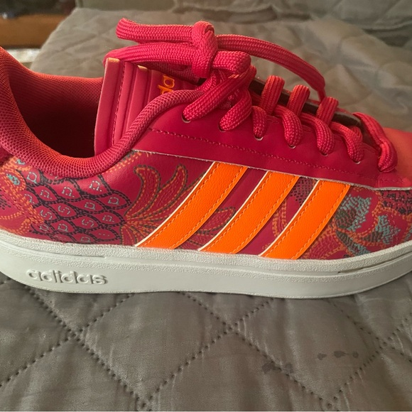 Adidas Vibrant Pink and Orange Sneakers - Picture 9 of 10